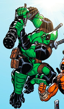 Deadpool costume - green