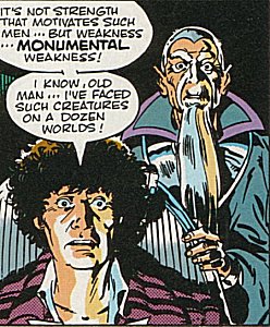 The fourth Doctor and Merlin