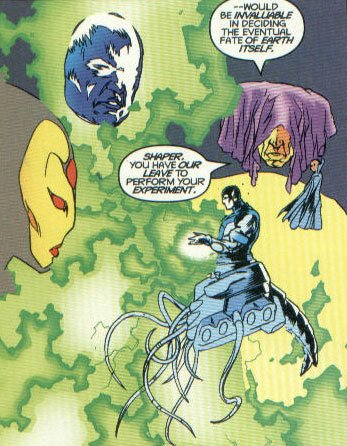 (He-Who-Shapes/Shaper of Worlds, Living Tribunal, Uatu the Watcher, 