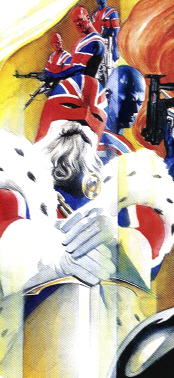 King Britain and the Union Jacks (by Alex Ross)