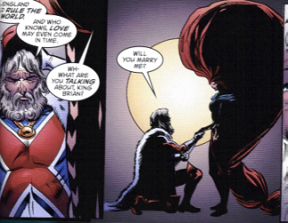 King Britain unmasks and proposes to Queen Medusa of the Inhumans