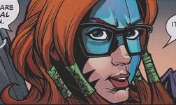 Tuck's face with glasses.