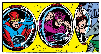 Avengers collected on the first starship