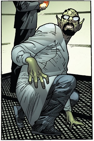 Dragovich just transformed into a Goblin soldier