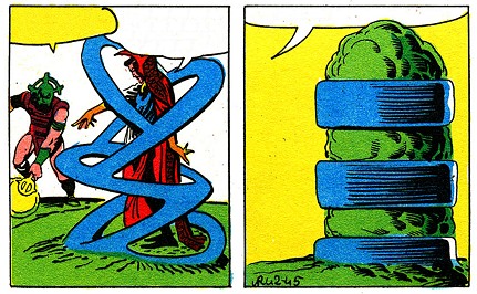Tiboro evoked blue rings to restrain Doctor Strange