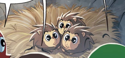 mother_hedgehog-m&ms-babies