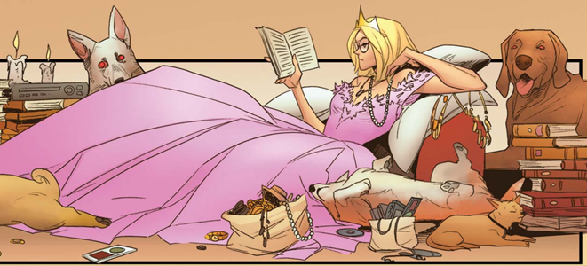 Star (Ripley
          Ryan) reading