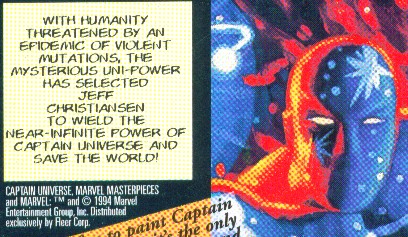 Captain Universe card