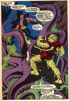 The Symbionic Man controls a giant octopus and attacks Namor