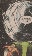 Solarman streaks toward Dr. Doom's Satellite of Death