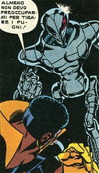 A Mechanoid attacks Black Goliath