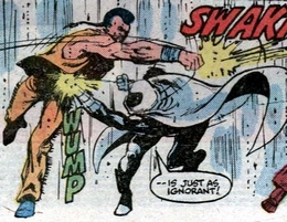 Cajun Creed battles Moon Knight