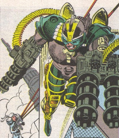 Gattling pursued by Silver Sable