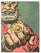 The Brythunian offers the Ring of Jukas to Conan