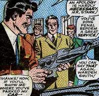 Prison staff admire Tony Stark's gun