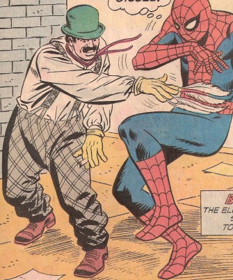 The Tickler mercilessly attacks Spider-Man