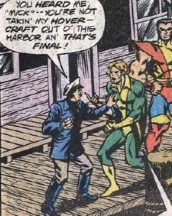 Angus arguing with Banshee.