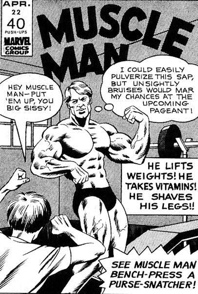 Muscle Man Crazy Magazine Character