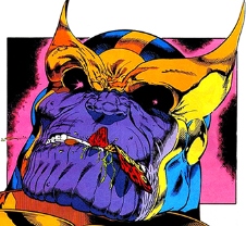Thanos eats the doppelganger