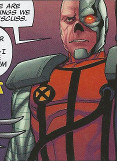 x-costume - close-up of upper body