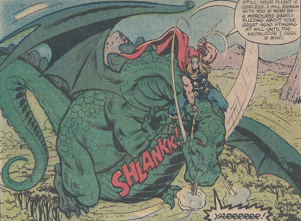 dragon; vs. thor