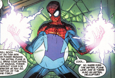 Hand of the Vishanti energizing Spider-Man