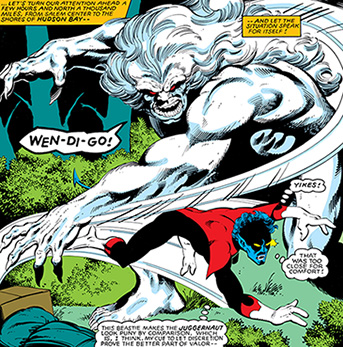 Wendigo vs Nightcrawler