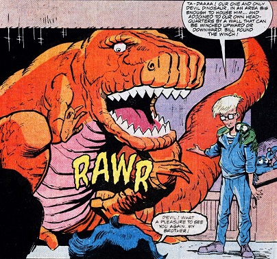 with Devil Dinosaur