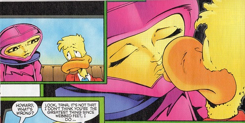 Kissing Howard the Duck