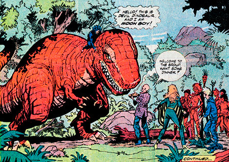 Devil Dinosaur and Moon-Boy have joined the party.